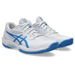 images Asics Gel Game FF Ladies White Blue Coast