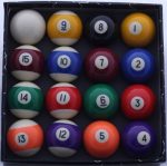 Hurricane Pool Balls Numbered