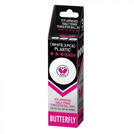 Butterfly R40+ 3 star poly balls