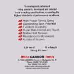 Weiss Cannon Black 5 Edge Strings 17g