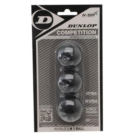 Dunlop Competition Single Yellow Dot Squash Balls