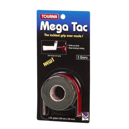 Tourna Mega Tac Over grips 3 Pack Black