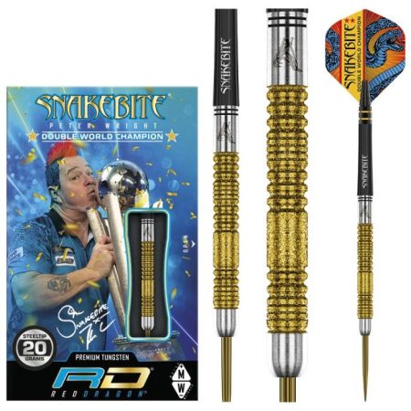Red Dragon Peter Wright Snakebite Double World champ SE Gold Diamond