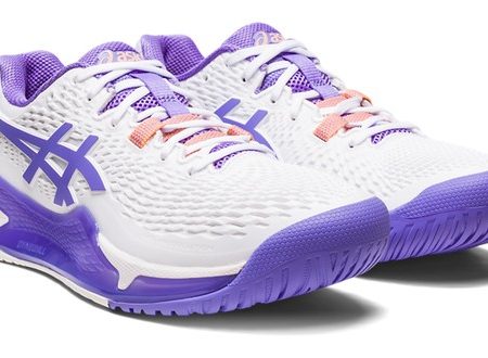 Asics Gel Resolution 9 White Amethyst Ladies