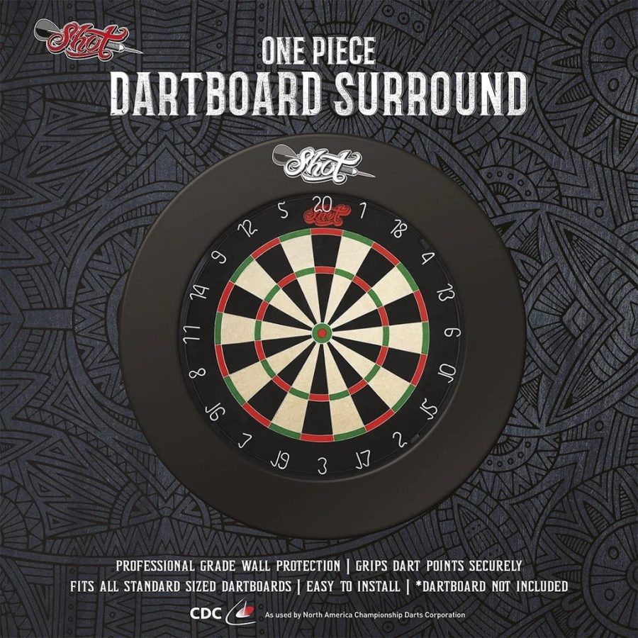 Shot Dartboard Surround Black