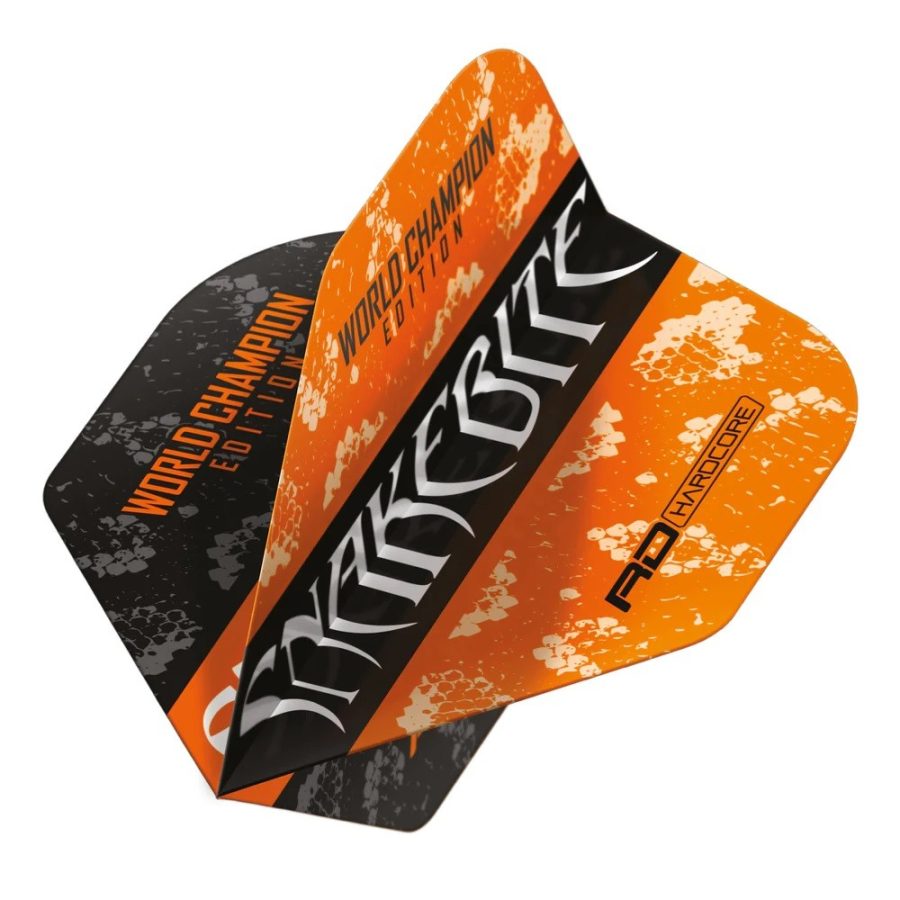 Red Dragon Yin Yang Peter Wright Black Orange Flights