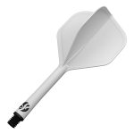 Shot Flight Deck One Piece Flight and Shaft White
