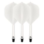 Shot Flight Deck One Piece Flight and Shaft White