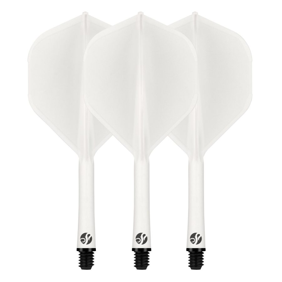 Shot Flight Deck One Piece Flight and Shaft White