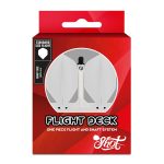 Shot Flight Deck One Piece Flight and Shaft White