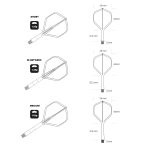 Shot Flight Deck One Piece Flight and Shaft Black