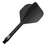 Shot Flight Deck One Piece Flight and Shaft Black
