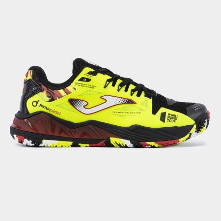 Joma T-Spin 2309 Padel Shoes Black Lemon Fluor