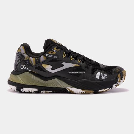 Joma T-Spin 2301 Black Gold Ladies Padel Shoes