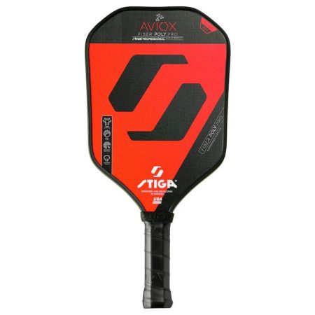 Stiga Aviox Fiber Poly Pro Red Pickleball Paddle