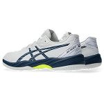 images Asics Gel Game 9 GS White Mako Blue Junior Tennis Shoe
