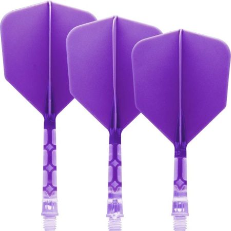 Cuesoul Rost T19 Big Wing Clear And Purple Flights