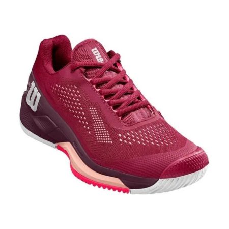 Wilson Rush pro 4.0 Ladies Beet Red White Peach