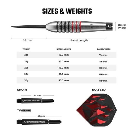DC Astrofire Knurled Darts