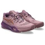 Asics Gel Resolution X Ladies Purple Oxide Rose Gold Padel Shoes