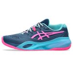 Asics Gel Resolution X Mako Blue Hot Pink Padel Shoes
