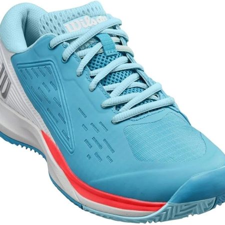 Wilson Rush Pro Ace Scuba Blue White Fiery Coral Ladies