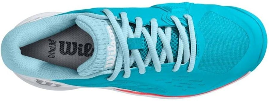 Wilson Rush Pro Ace Scuba Blue White Fiery Coral Ladies