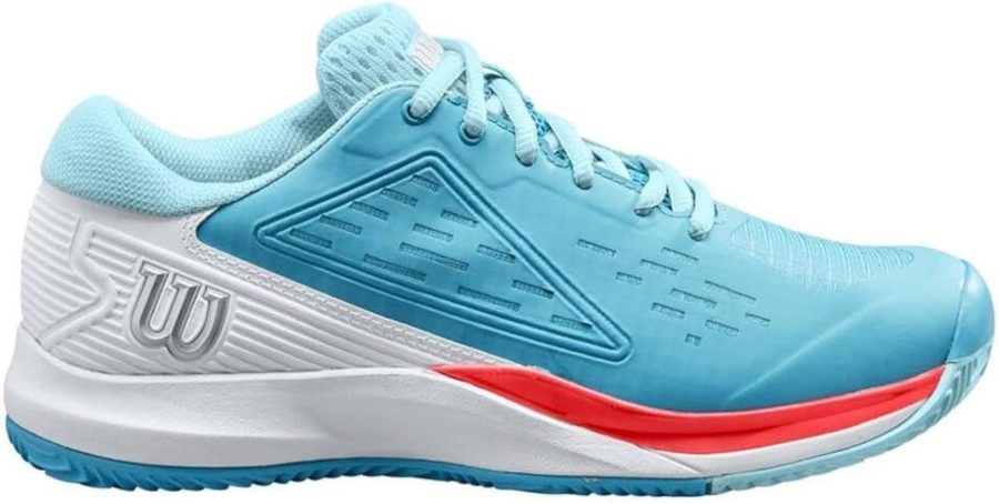 Wilson Rush Pro Ace Scuba Blue White Fiery Coral Ladies