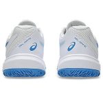 Asics Gel Game GS White Blue Coast Junior Tennis Shoe