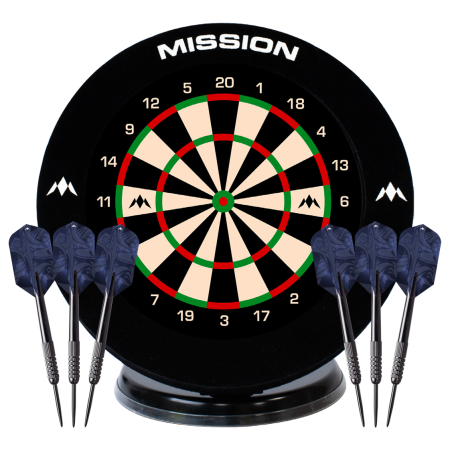 Mission Samurai Desktop Mini Dartboard and Surround