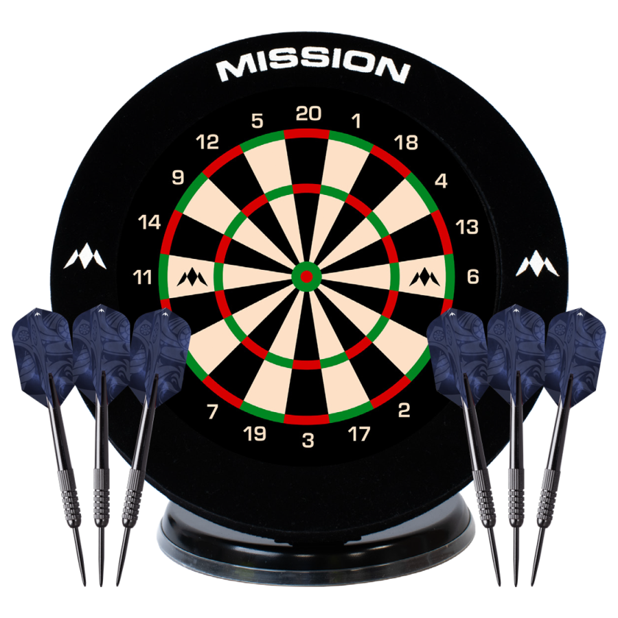 Mission Samurai Desktop Mini Dartboard and Surround