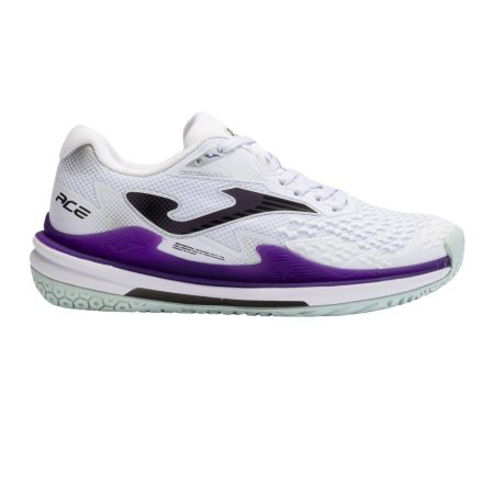 Joma Ace 2402 White Purple Ladies Tennis Shoes