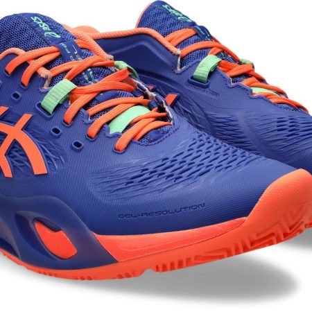 Asics Gel Resolution X Dark Cobalt Vivid Coral Padel Shoes