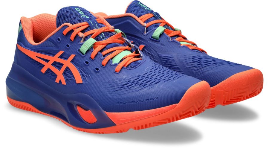 Asics Gel Resolution X Dark Cobalt Vivid Coral Padel Shoes