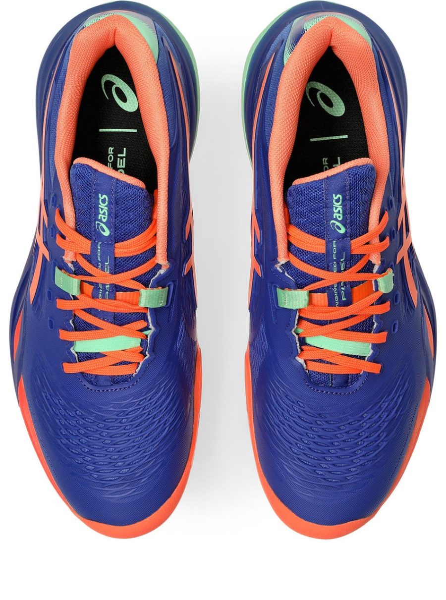 Asics Gel Resolution X Dark Cobalt Vivid Coral Padel Shoes