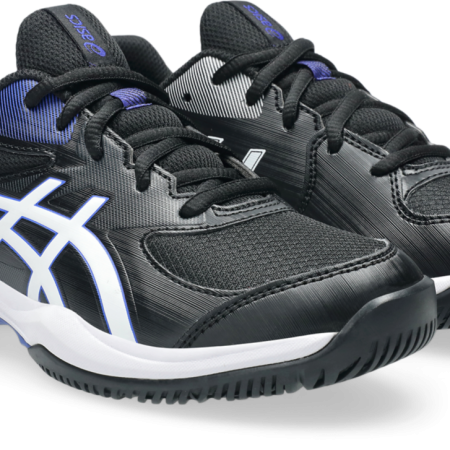 Asics Gel Game GS Black White Junior Tennis Shoe