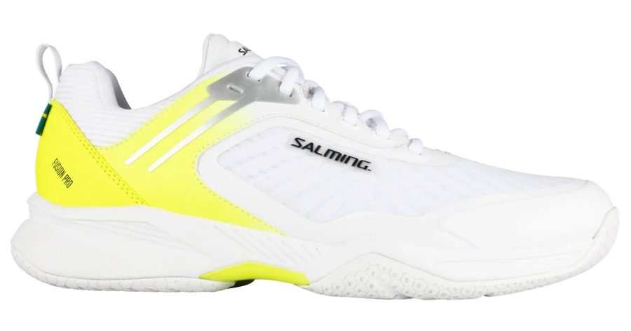 Salming Fusion Pro White Yellow Shoes