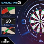 Mission Samurai 4 Dart Board