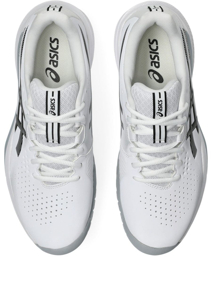 Asics Gel Challenger 15 White Gunmetal Tennis Shoes