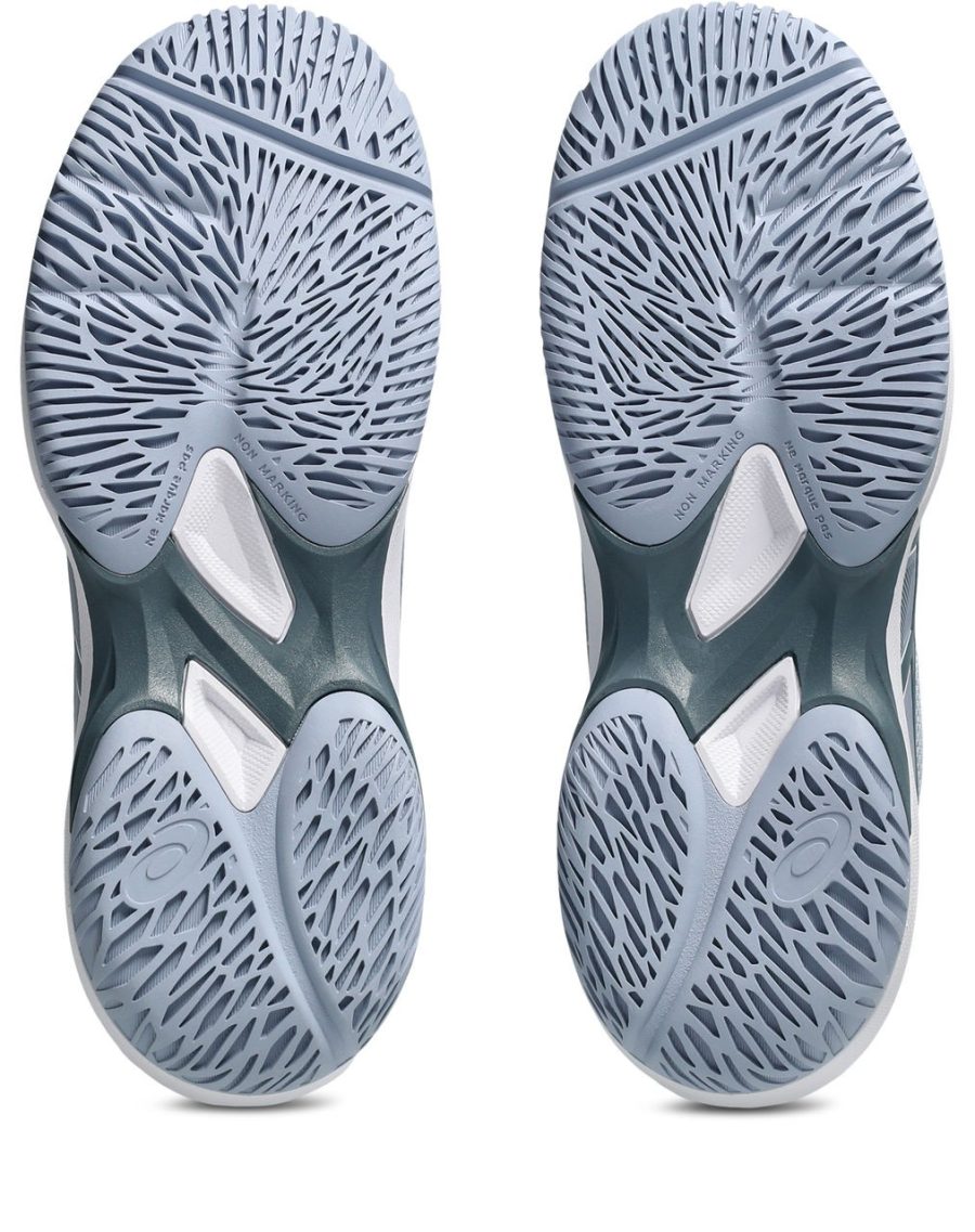 Asics Gel Game GS Grey Blue Ironclad Junior Tennis Shoe