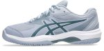 Asics Gel Game GS Grey Blue Ironclad Junior Tennis Shoe