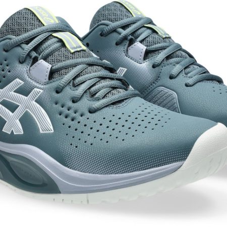Asics Gel Challenger 15 Ironclad Grey Blue Tennis Shoes