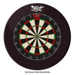 Shot Dartboard 4 Piece Surround Black