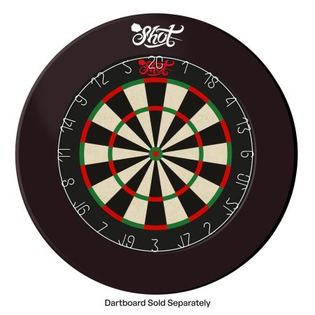 Shot Dartboard 4 Piece Surround Black