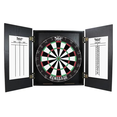 Shot Renegade Dartboard And Cabinet Set