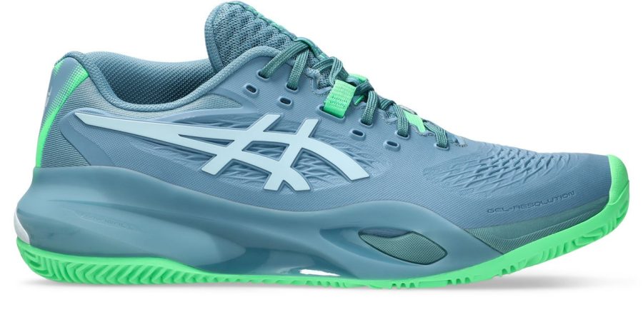 Asics Gel Resolution X Saba Blue Cool Grey Padel Shoes