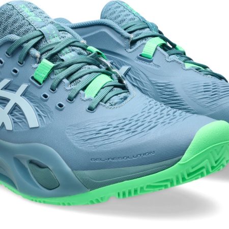 Asics Gel Resolution X Saba Blue Cool Grey Padel Shoes