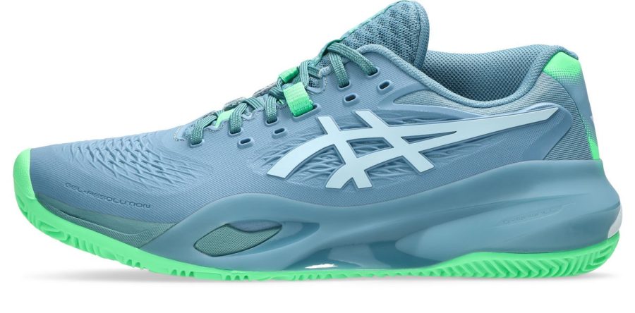Asics Gel Resolution X Saba Blue Cool Grey Padel Shoes