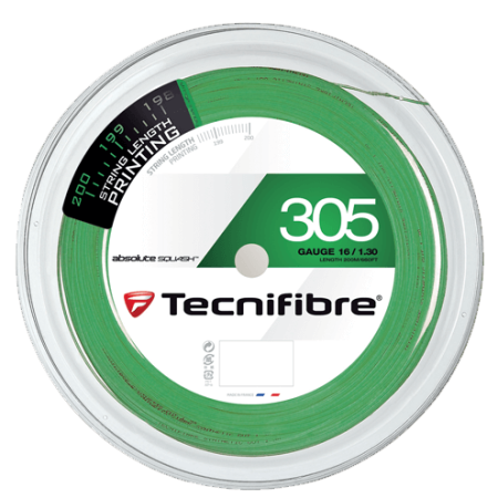 Tecnifibre 305 strings Green 18 Gauge reel