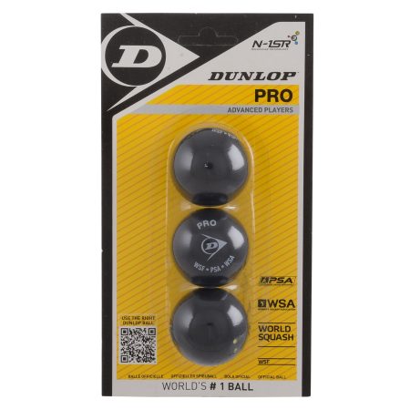 Dunlop Pro HA squash ball blister pack of 3